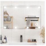  Zidno ogledalo s LED svjetlima 50 x 80 cm stakleno pravokutno | shoptok.hr