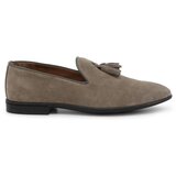 Duca di Morrone Slips on Ascanio - Suede Dove Gray Kostanjeva Cene