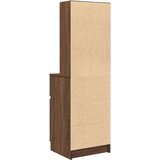 vidaXL Nočna omarica rjavi hrast 39x35x125 cm inženirski les | Shoptok.si