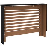  Pokrov za radijator crni 112 x 19 x 81,5 cm MDF | shoptok.hr
