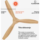 Klarstein Santa Elena stropni ventilator sa svjetlom | 132 cm | 35 W | Tihi rad | Drvo | shoptok.hr