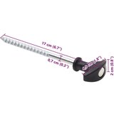  Klinovi za šator 24 kom 17 cm Ø 7 mm od pocinčanog čelika | shoptok.hr
