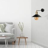 Emma metal başlıklı aplik black wall lamp Cene