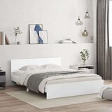  posteljni okvir z vzglavjem bel 140x200 cm, (20954138) | Shoptok.si