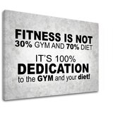  Motivaciona slika na platnu fitness is not (moderne slike sa) Cene