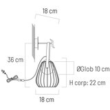  Klausen 101021 - Zidna lampa MEMORY 1xG9/4W/230V bela/smeđa | Eponuda.com