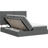  Krevet s od storage s uzglavljem Tamnosiva 180 x 200 cm Tkanina | shoptok.hr
