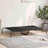 vidaXL Dvignjena pasja postelja črna 130x80x20 cm Oxford tkanina jeklo | Shoptok.si