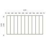 Male kuće Drvena kuća TURIS 530 × 290 cm sa šindrom | shoptok.hr