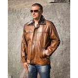 La Force Fashion muška kožna jakna luciano - svetlo braon Cene