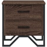  Noćni ormarić boja smeđeg hrasta 40x41x40 cm konstruirano drvo | shoptok.hr