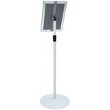  Stojalo za plakat srebrna 33 x 33 x 126 cm PVC in jeklo, (5000201355) | Shoptok.si