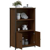  Visoka komoda smeđa boja hrasta 62x32x103,5cm konstruirano drvo | shoptok.hr
