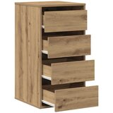  Kutna komoda s ladicama boja artisian hrast 40x41x76 cm drveni | shoptok.hr