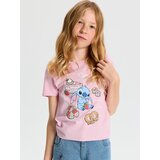 Sinsay Pamučna majica s printom Stitch | shoptok.hr
