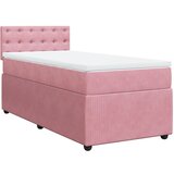 Maison Chic Box spring postelja - Vzmetna postelja z vzmetnico roza 100x200 cm žamet SL23963, (21880060) | Shoptok.si