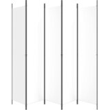 Sobna pregrada s 5 panela bijela 250 x 220 cm od tkanine | Eponuda.ba