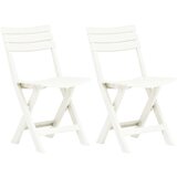 Maison Chic Zložljiv Vrtni Stoli - Stol za vrt 2 kosa plastika bele barve JS2637, (21876504) | Shoptok.si