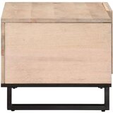 vidaXL Klubska mizica bela 80x51x40 cm trden mangov les | Shoptok.si