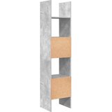 Ormarić za knjige boja betona 40x35x180 cm konstruirano drvo | shoptok.hr