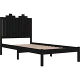  Za krevet od masivne borovine crni 100 x 200 cm | shoptok.hr
