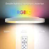 YILAIE LED stropna svetilka RGB 24W 30cm z daljincem | Shoptok.si