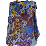 Orsay Blue Women's Patterned Satin Blouse - Women's | Eponuda.ba