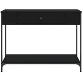  Konzolni stol crni 100 x 34 5 x 75 cm od konstruiranog drva | shoptok.hr
