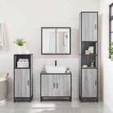vidaXL Kopalniška omarica siva sonoma 35x37,5x100 cm inženirski les | Shoptok.si