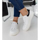 Gemre White women's lace sneakers Semhar | Shoptok.si
