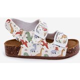 Boto Children's sandals on cork sole with buckles dinosaurs multicolor Thessa | ePonuda.com
