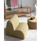 Wigiwama Zelen otroški fotelj iz tkanine bouclé Cloud – | Shoptok.si