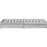 vidaXL Okvir kreveta s ladicama siva boja hrasta 90 x 190 cm drveni | shoptok.hr
