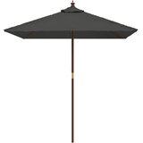  Vrtni suncobran s drvenim stupom antracit 198 x 198 x 231 cm | Eponuda.com