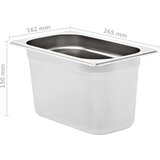  Posude Gastronorm 4 kom GN 1/4 150 mm od nehrđajućeg čelika | Eponuda.com