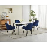 Nana stolica - tamnoplavi baršun / crne noge x 2 | shoptok.hr