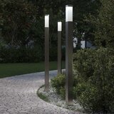  Stupić za zidne lampe 3 kom 110 cm od nehrđajućeg čelika IP44 Srebrna Cene