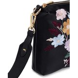 Vuch Crossbody torba Coalie Flowers Black, 17 x 20 cm | shoptok.hr
