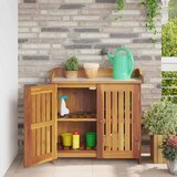  Vrtni ormar Prirodna 78 x 36,5 x 78cm Čvrsto drvo akacije | shoptok.hr