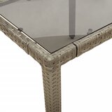  5-dijelni vrtni bistro set od poliratana s jastucima sivi | Eponuda.com