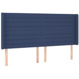  LED uzglavlje plavo 163 x 16 x 118/128 cm od tkanine | shoptok.hr