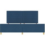 Plavi krevetni okvir 200x200 cm od tkanine | shoptok.hr