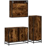  3-dijelni set kupaonskog namještaja boja hrasta drveni | shoptok.hr