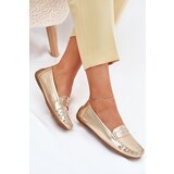 Boto Ladies Eco Leather Moccasins Gold Lenvie | shoptok.hr