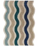 Flair Rugs Modra ročno tkana volnena preproga 200x290 cm Cascade Wool – | Shoptok.si