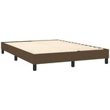  Krevet s oprugama i madracem tamnosmeđi 140 x 190 cm od tkanine | shoptok.hr