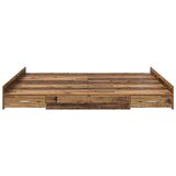 Krevet s ladicama Staro drvo 200 x 200 cm Konstruirano drvo | Eponuda.com