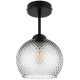 Brilagi LED plafonski luster R GLASS 1xE27/60W/230V prečnik 18 cm crna/dimljeno-siva | Eponuda.com