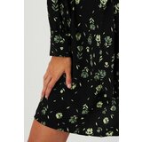 Moodo Trapezoidal dress with a floral pattern | Shoptok.si