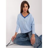 RELEVANCE Blouse-RV-BZ-9509.82-light blue Cene